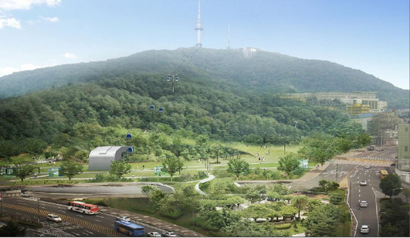 예장자락 교통체계 개편 조감도.