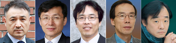 왼쪽부터 김경만씨, 노태원씨, 김영준씨, 양승만씨, 백건우씨