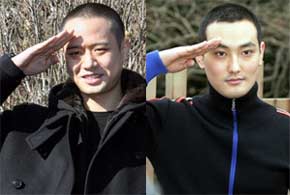 천정명(왼쪽), 안칠현(예명 강타)