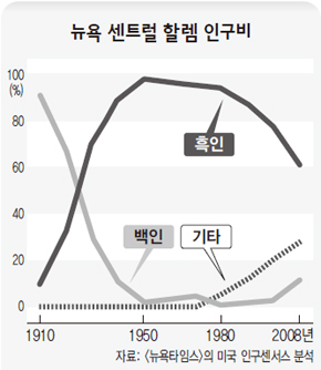 뉴욕 센트럴 할렘 인구비