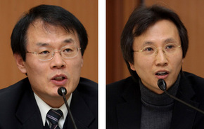 왼쪽부터 이상이 교수, 윤홍식 교수