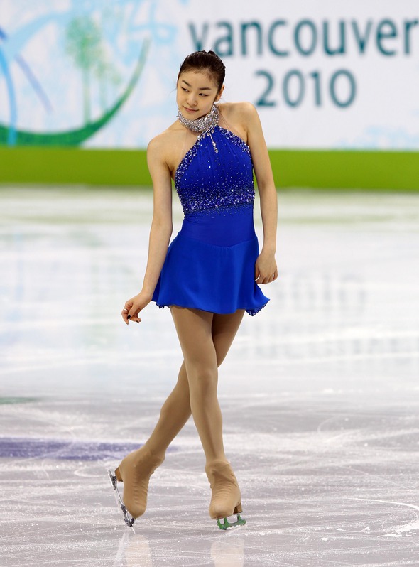 피겨여왕 김연아가 26일 오전 (한국시간) 캐나다 밴쿠버 퍼시픽 콜리시움에서 펼쳐질 2010 밴쿠버 동계올림픽 여자 피겨스케이팅 프리스케이팅 경기에 앞서 공식연습을 갖고 있다. 연합뉴스