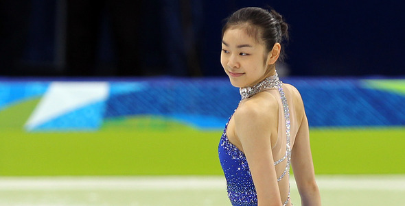 훈련하는 김연아 (밴쿠버=연합뉴스) 김현태 기자 = 26일 밴쿠버 퍼시픽 콜리시움에서 열린 2010 밴쿠버 동계올림픽 여자 싱글 피겨스케이팅 공식훈련에서 김연아가 프리스케이팅 훈련에 집중하고 있다.