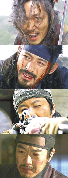 극에 활기를 불어넣은 네 주역들. 맨 위부터 이대길(장혁), 송태하(오지호), 업복이(공형진), 황철웅(이종혁).