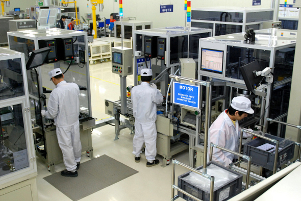경기도 의왕에 자리잡은 현대모비스 하이브리드 자동차(HEV) 부품공장 내부 모습. 현대모비스 제공