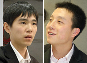 왼쪽부터 이세돌(27), 구리(27).