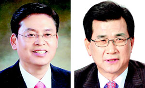 정우택(한나라당) 이시종 (민주당)