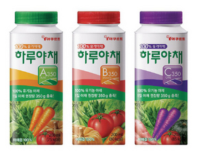 한국야쿠르트, ‘하루야채 A350·B350·C350’