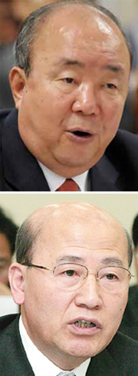 위부터 국토 정종환, 환경 의만의 장관. 