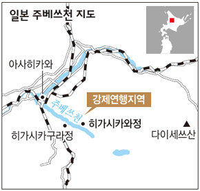 일본 주베쓰전 지도