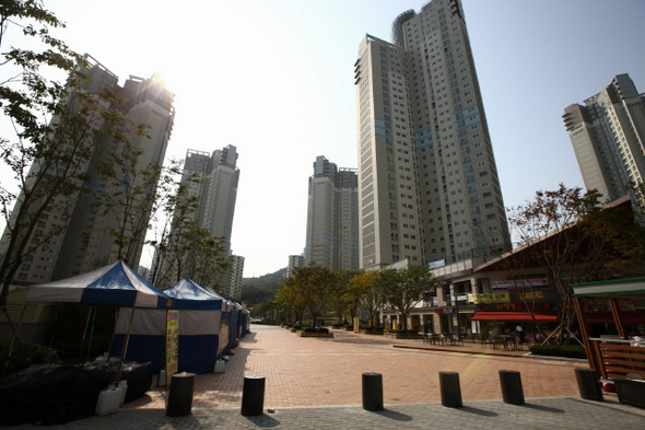 지난 6월부터 입주중인 성남 판교 산운마을 국민임대 모습. 한국토지주택공사 제공