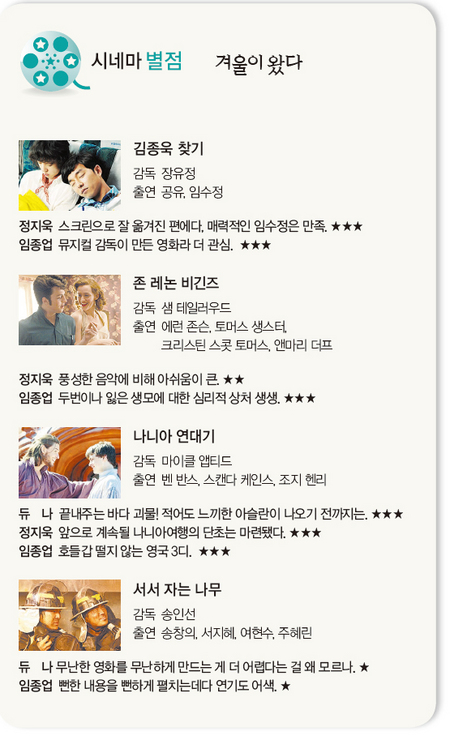 [시네마 별점] 겨울이 왔다