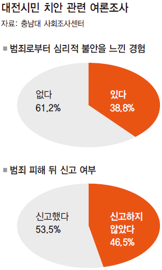 대전시민 치안 관련 여론조사