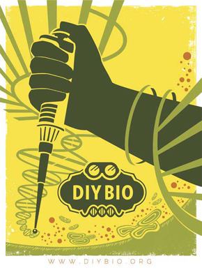 ‘DIY 바이오‘ 단체의 포스터. 출처/ DIYbio.org