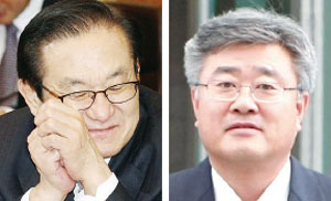 이귀남 법무부장관(왼쪽), 남기춘 전 서부지검장.