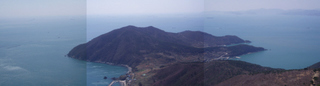 동남권 신공항 건설 후보 지역인 부산 가덕도 남쪽.