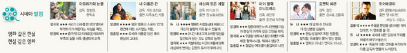 시네마 별점 (※ 클릭하면 확대)