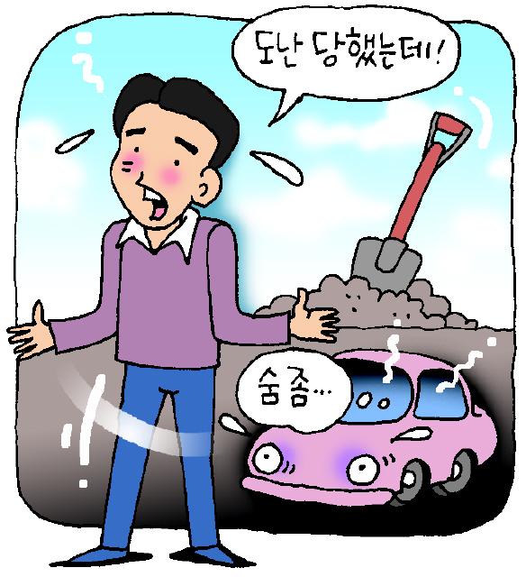 멀쩡한 차 땅에 묻고 도난신고