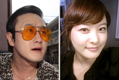 왼쪽부터 개그맨 김원효(30), 심진화(31).