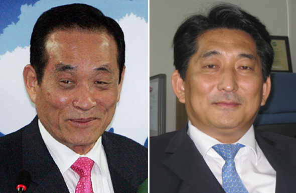 이용희(80·자유선진당) 국회의원과 그의 셋째 아들 이재한(48) 전 중소기업중앙회 부회장