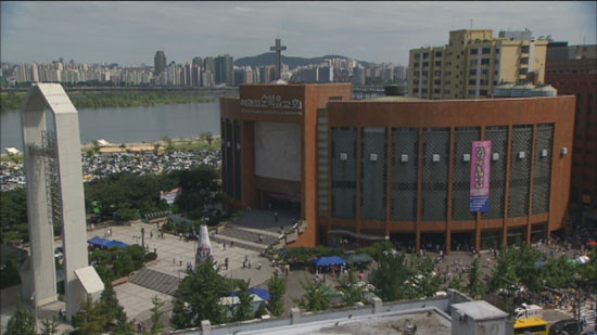 여의도순복음교회 전경. <피디수첩> 제공
