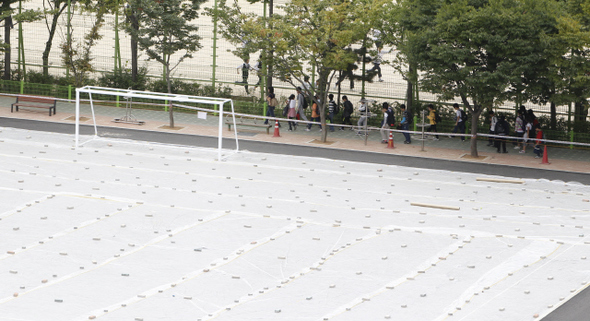 학교 8곳 운동장 ‘접근 금지’