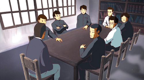 울산애니원고가 최근 완성한 애니메이션 〈고헌 박상진 의사, 이루지 못한 꿈〉의 한 장면. 울산시교육청 제공.