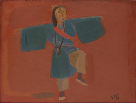 손동진의 ‘탈춤’ 1960년 작.