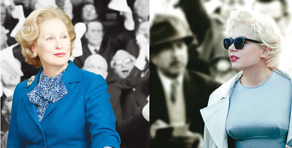 영화 ‘철의 여인’(왼쪽)·‘마릴린 먼로와 함께 한 일주일’(오른쪽)