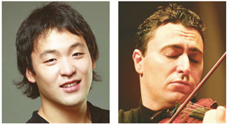 정민(왼쪽), 막심 벤게로프.