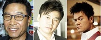 왼쪽부터 SM 이수만, YG 양현석, JYP 박진영.