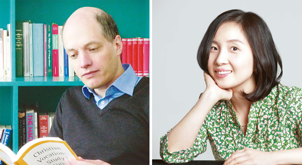 알랭 드 보통(43·왼쪽)과 정이현(40)