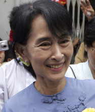 아웅산 수치. 한겨레 자료사진