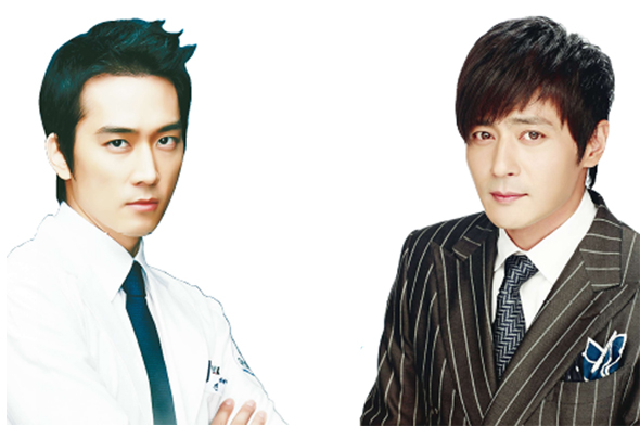 <닥터진>의 송승헌(왼쪽)과 <신사의 품격>의 장동건.
