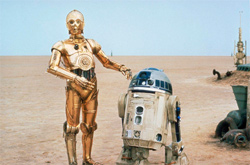 영화 에 등장하는 로봇 C-3PO(왼쪽)와 R2-D2. 출처/