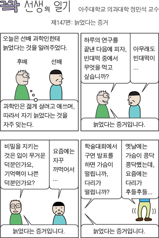 꽉 선생의 일기 (147) 늙었다는 증거