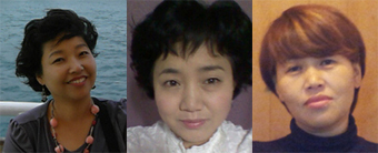 왼쪽부터 김완숙, 채승은, 조미순.