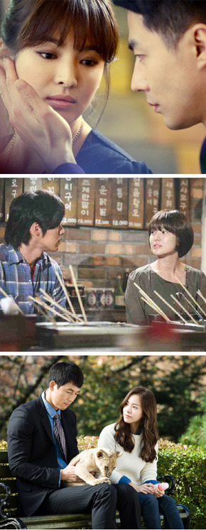 맨위부터 <그 겨울, 바람이 분다> <그들이 사는 세상> <빠담빠담…그와 그녀의 심장박동소리>. 드라마 <그 겨울, 바람이 분다>는 멜로 없는 시대, 노희경 작가의 정통 멜로에 대한 희구를 드러낸다. SBS 제공, KBS 제공, JTBC 제공