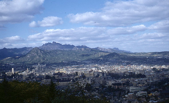 남산에서 내려다 본 서울시내 전경(1954~1956년 사이)