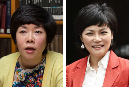 김미화(왼쪽), 김미경(오른쪽)