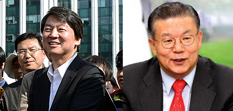 안철수 후보와 허준영 후보