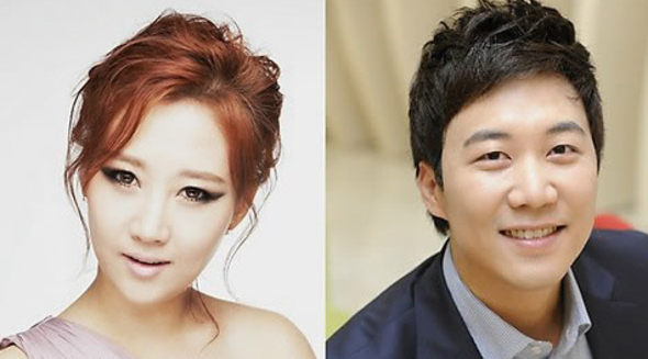 가수 장윤정(33·왼쪽)씨와 도경완(31·오른쪽)한국방송 아나운서
