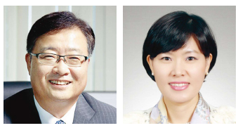 왼쪽부터 김창범 사장, 김행선 상무보