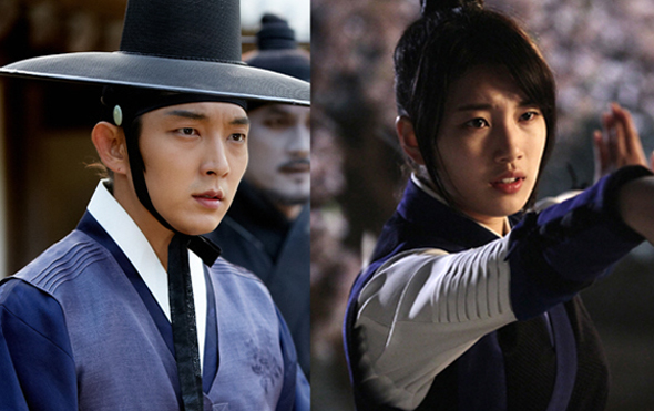 이준기(사진 왼쪽·<아랑사또전>)와 수지(오른쪽·<구가의 서>)