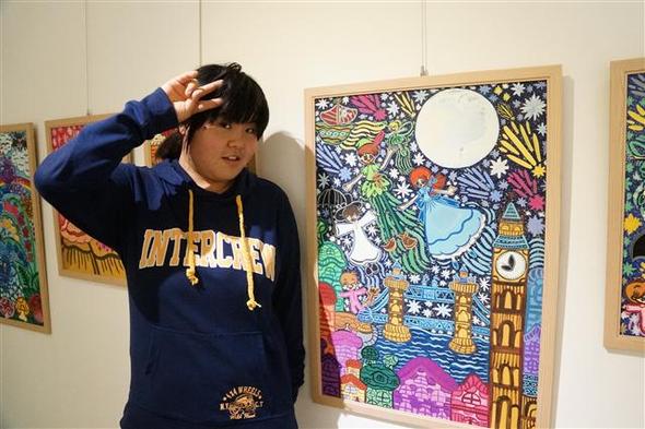 지적 장애인 김민주(20·조선이공대 시각영상디자인과 2학년)