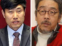 하태경 의원(왼쪽)과 이외수 작가.