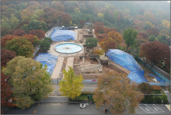 남산 한양도성 발굴 현장. 서울시 제공