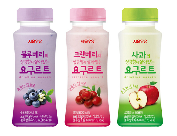 ‘상큼함이 살아있는 요구르트’ 3종