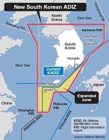 South Korea Announces Expanded Air Defense Identification Zone International News The Hankyoreh