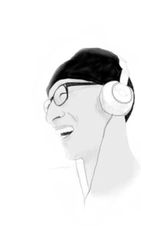 병상에 누운 이성규 감독을 그린 캐리커처. 출처:이성규 감독 페이스북